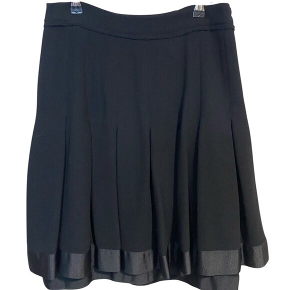 Angelo Tarlazzi - Black Pleated Fit & Flare - 6 - Picture 2 of 6